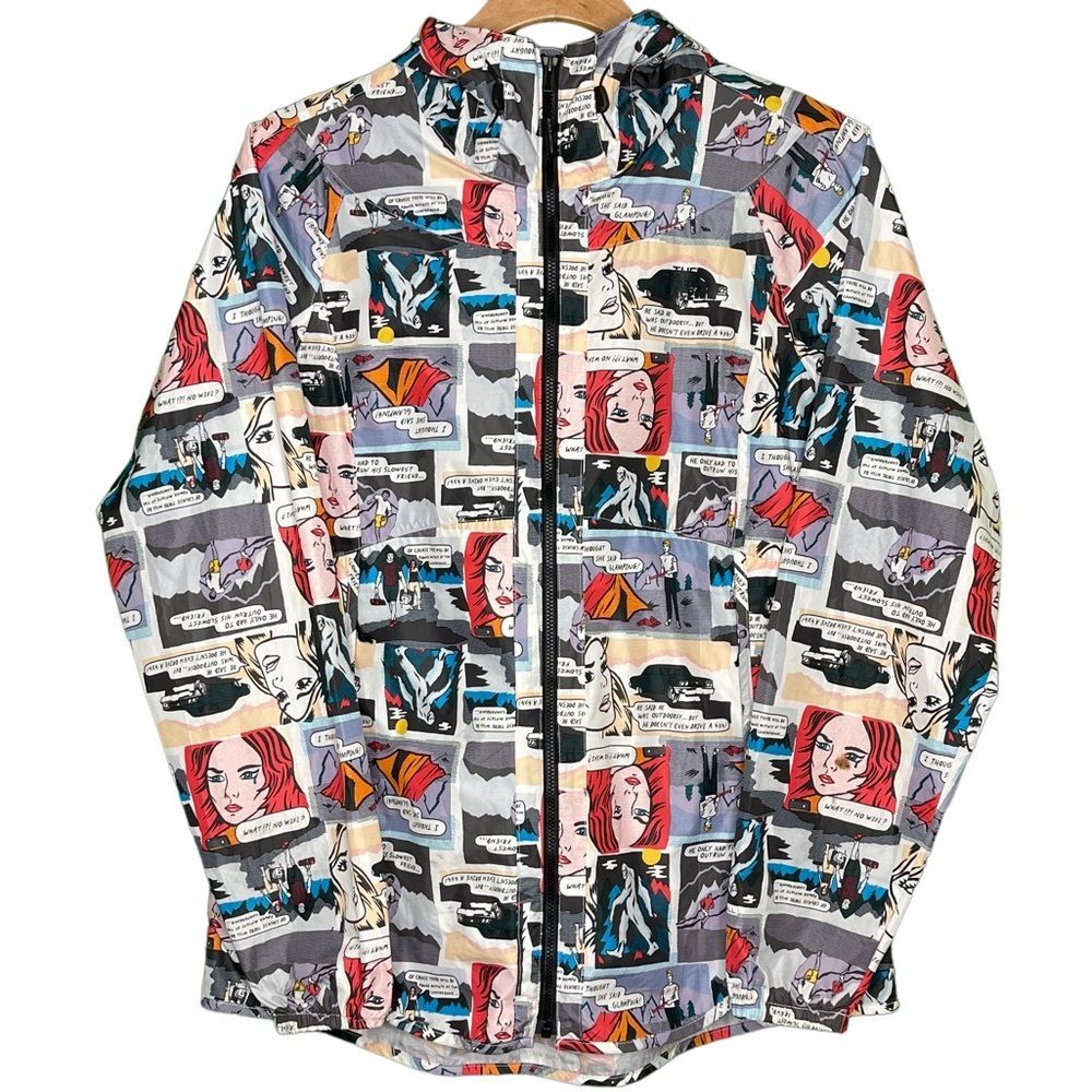The North Face Women's Flyweight Hoodie Glamping Print Women’s Sz M